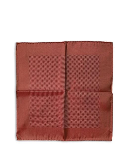 Dolce & Gabbana Red Geometric-Pattern Pocket Square for men