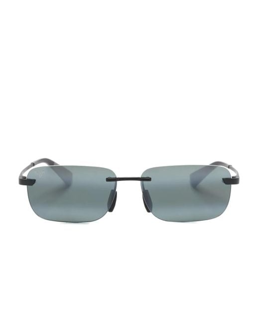 Maui Jim Gray Lanakila Rectangle-Frame Sunglasses
