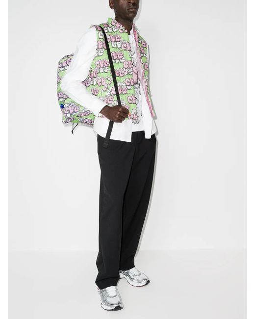Comme des Garçons Green X Kaws Cartoon Logo Gilet for men