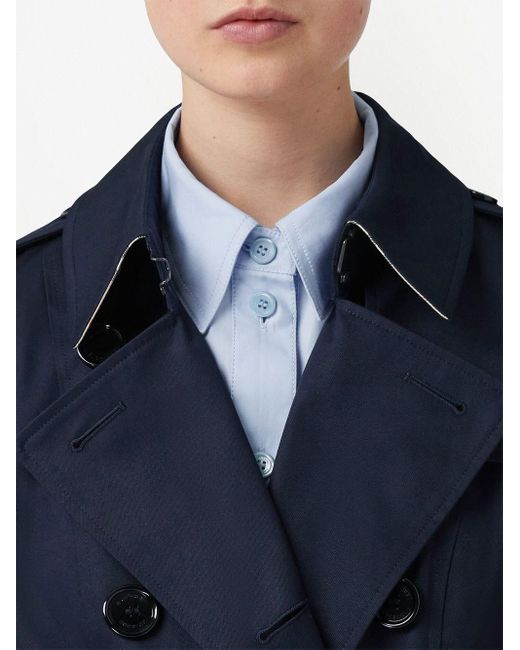 Burberry Blue The Mid-length Chelsea Heritage Trench Coat