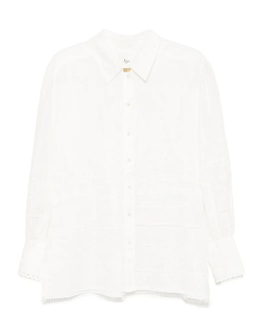 Camicia Con Ricamo di Aje. in White