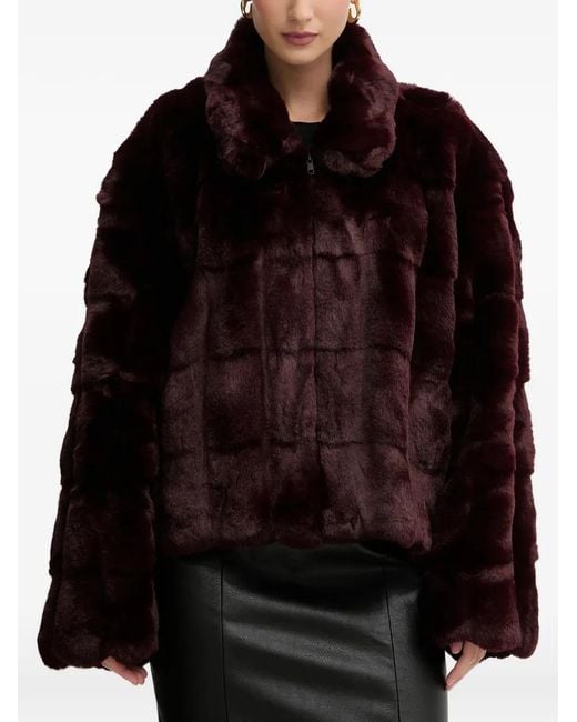 Bardot Black Sylvie Faux Fur Jacket