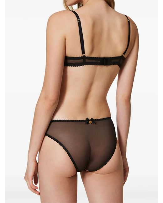 Twinset Black Velvet Push Up Bra