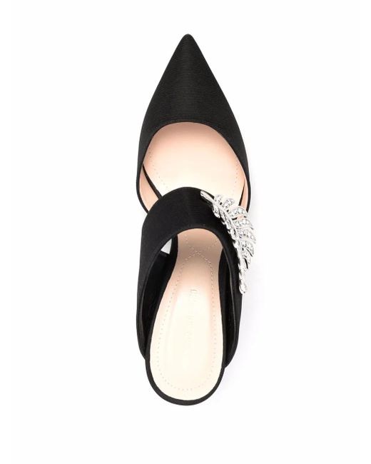 Nicholas Kirkwood Black Monstera 70Mm Mules