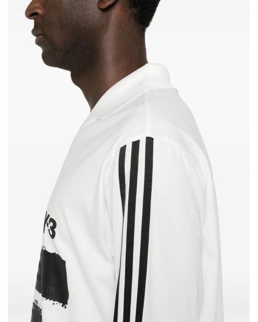 Y-3 X Adidas ロゴ ポロシャツ White