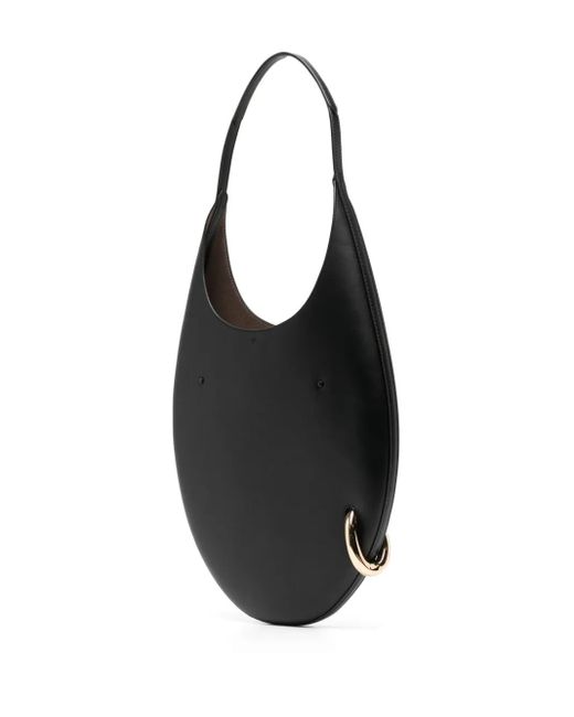 Tory Burch Black Pierced Shoulder Bag