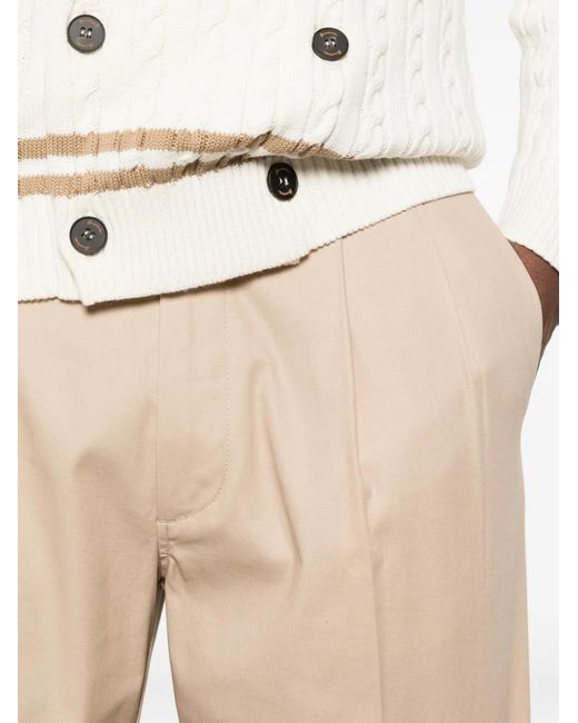 Pence White Pantalon À Design Plissé for men