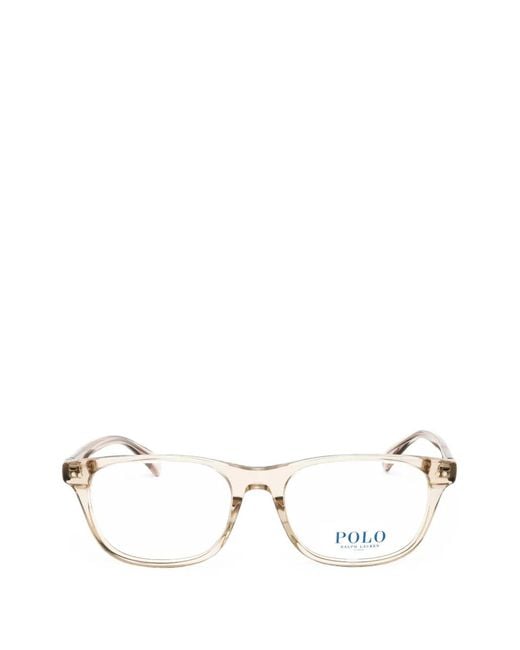 Polo Ralph Lauren Natural Rectangle-Frame Glasses for men