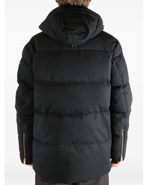 Moose Knuckles Black 3Q Zipped Jacket for men