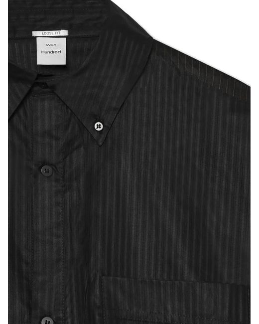 Won Hundred Black Maza Short-Sleeve Shirt for men