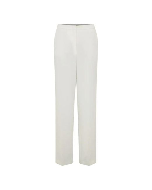 Gerard Darel White Aelia Straight-Leg Trousers