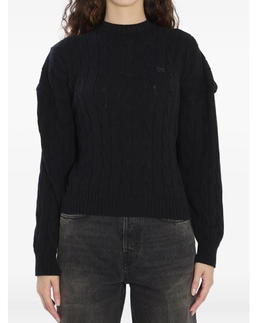 Balenciaga ケーブルニット セーター Black