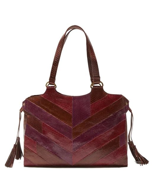 Borsa A Spalla Con Design Patchwork di Maliparmi in Purple