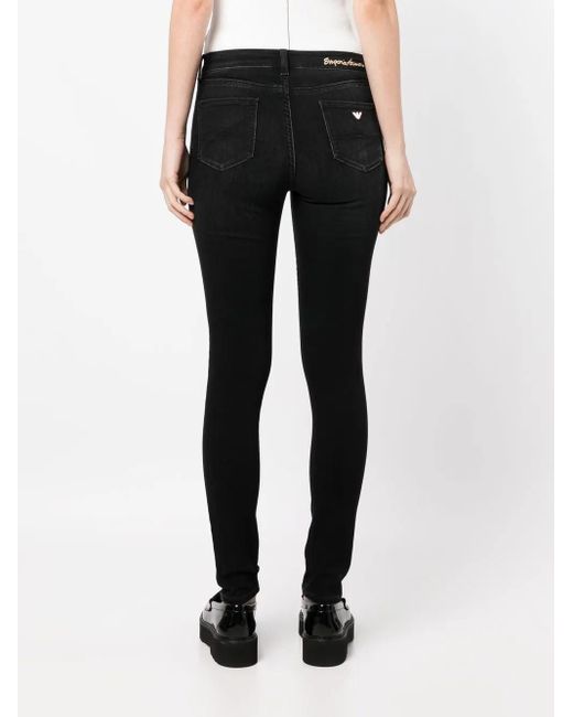 Emporio Armani Black Skinny-Cut Leg Jeans