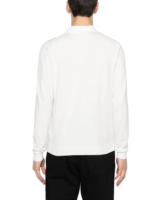 HUGO White Collared Polo Shirt for men