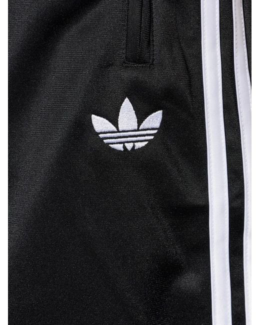 Adidas Black Short À Logo Brodé Et Rayures Latérales for men