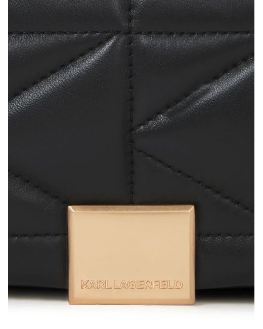 Karl Lagerfeld Black Small K/Kuilt Cross Body Bag