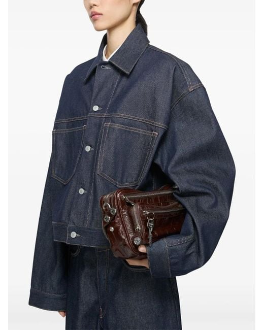 Veste Courte En Jean Acne en coloris Blue
