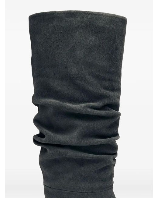 Alohas Black Kalila Ruched Boots