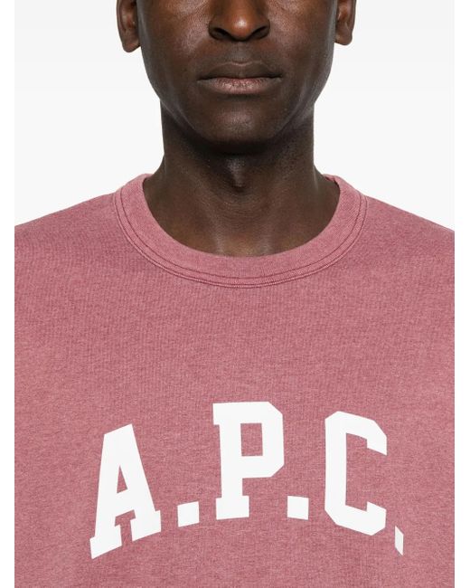 A.P.C. Pink Marcus T-Shirt for men