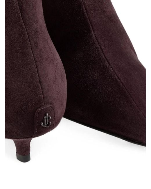 Jimmy Choo Purple Amis Knee Boots 35