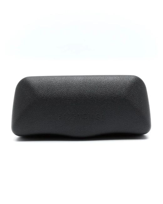Balenciaga White Logo-Print D-Frame Sunglasses