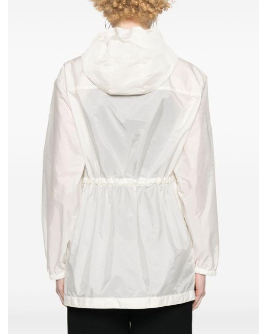 Moncler White Filtra Hooded Jacket