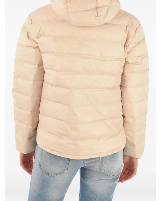 Nike Natural Logo-Print Quilted Jacket