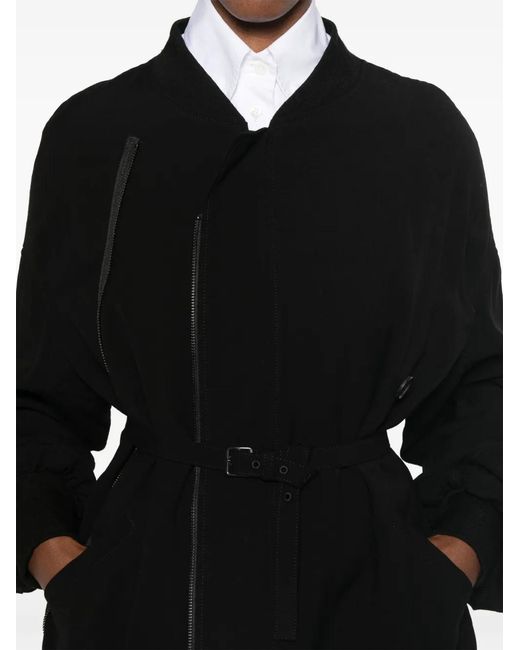 Yohji Yamamoto Black Double-Breasted Jacket
