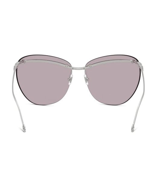 DIESEL Natural Rimless Cat-Eye Sunglasses
