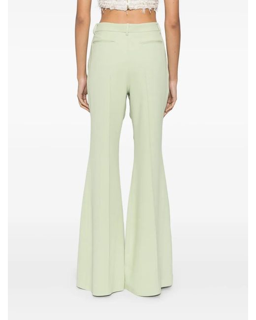 Elie Saab Green Cady Trousers