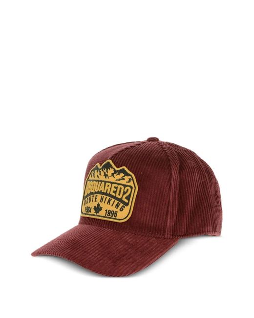 DSquared² Embroidered Corduroy Baseball Cap for men