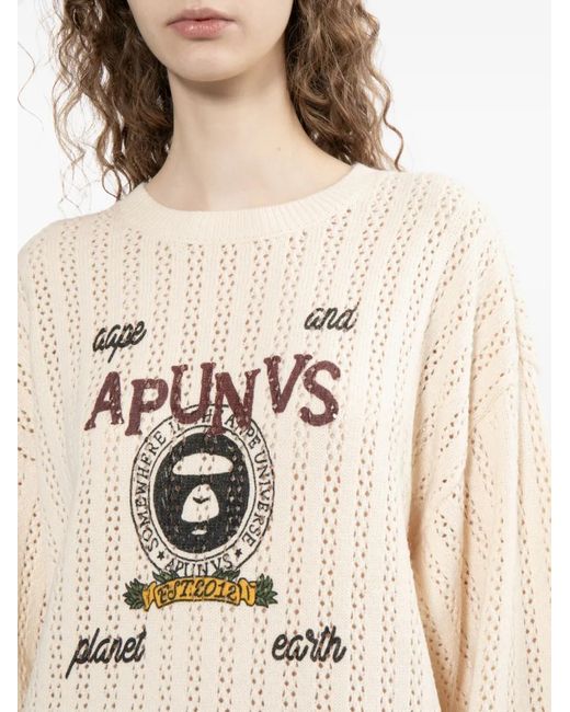 A Bathing Ape Natural Moonface Jumper