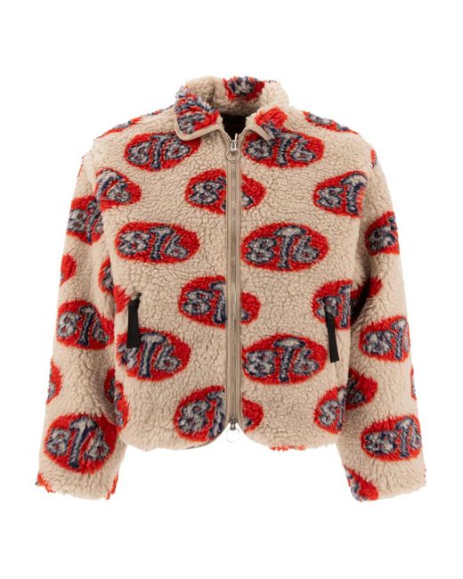 Chaqueta con motivo del logo Kapital de hombre de color Red
