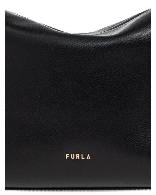 Furla Black Tonie Logo Shoulder Bag