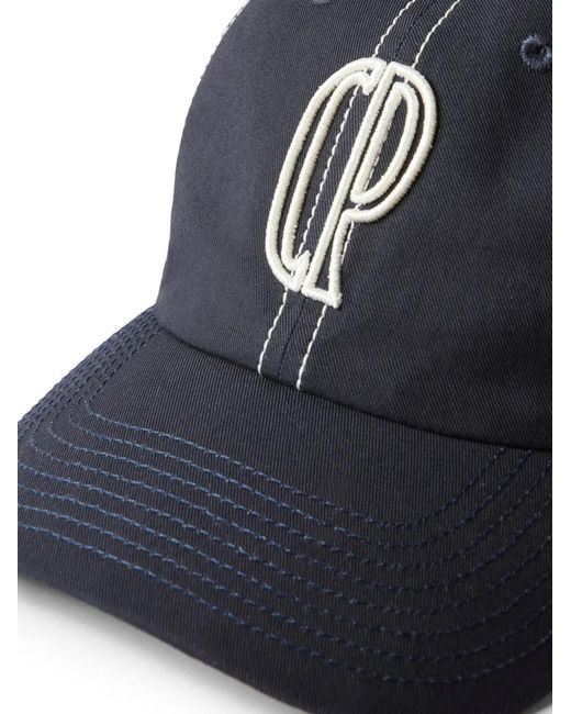Claudie Pierlot Blue Embroidered Cp Monogram Cap