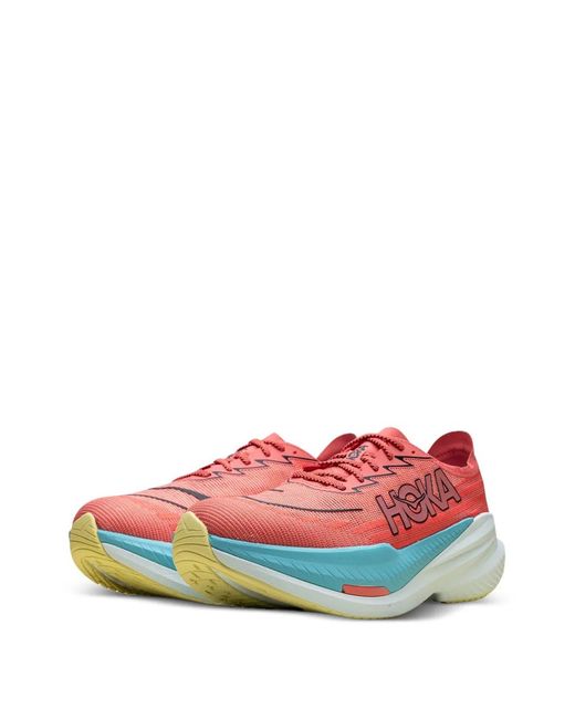 Hoka One One White Mach X 2 Logo-Print Low-Top Sneakers for men