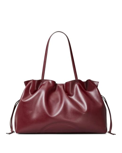 Tory Burch Purple Ella Natuura Drawstring Tote