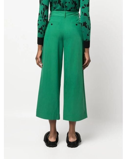 Proenza Schouler Drapey Suiting ワイドパンツ Green