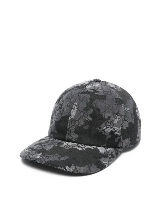 Gucci Gray Gg Camouflage Hat for men
