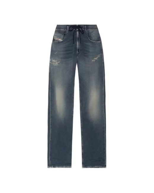 DIESEL Blue D-Krooley Drawstring Jeans for men