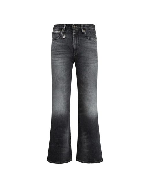 R13 Gray Joan Flared Jeans