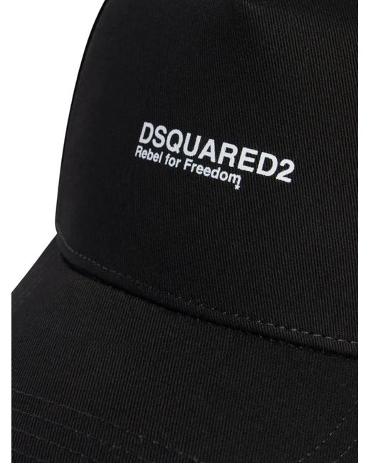 Cappello Da Baseball Rebels di DSquared² in Black da Uomo