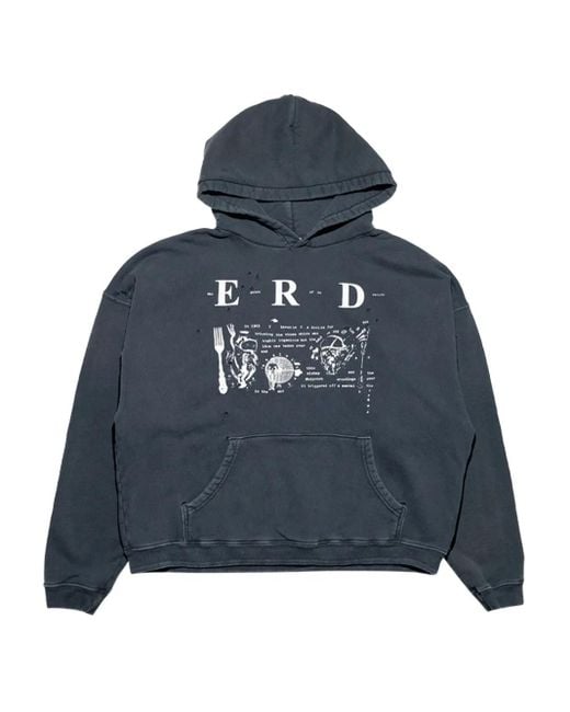 Enfants Riches Deprimes Blue Graphic-Print Hoodie for men