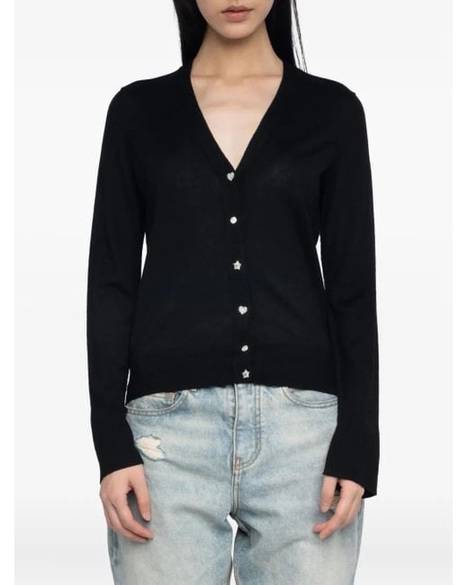 Zadig & Voltaire Black Jemma Wool Cardigan
