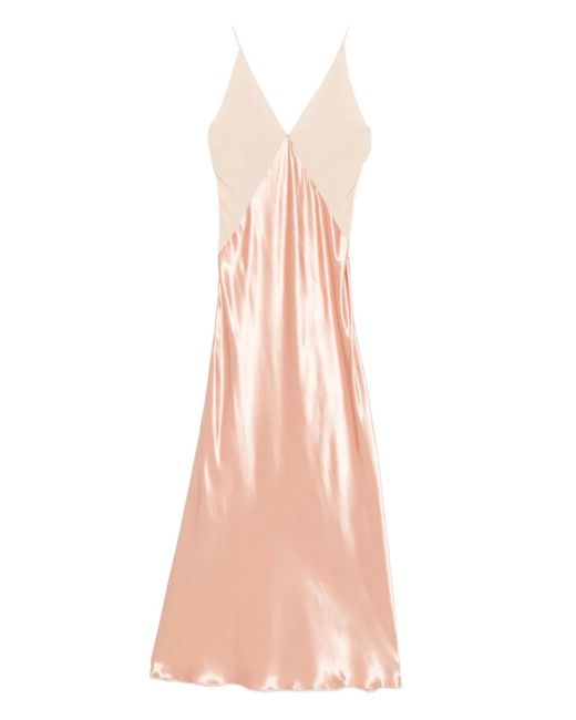 Alberta Ferretti Onderjurk Met V-Hals in het Pink