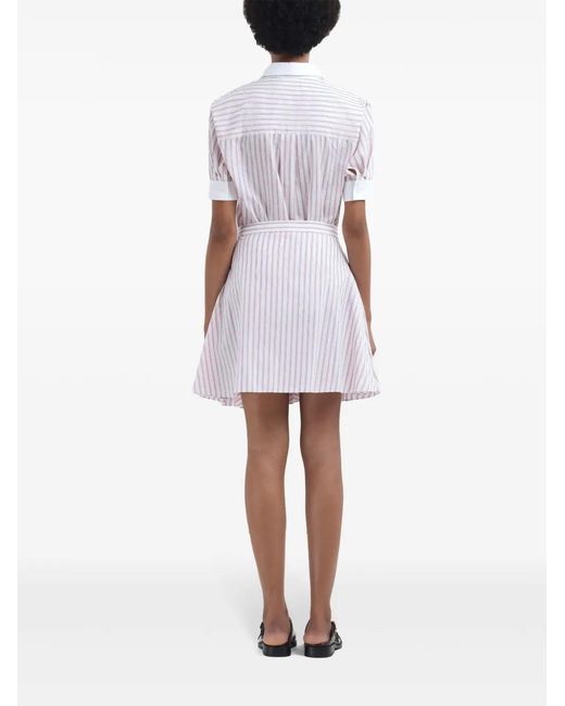 Marni Pink Skirt With Stripe Pattern
