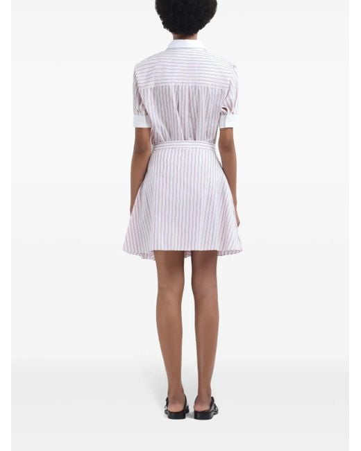 Minijupe À Rayures Marni en coloris Pink