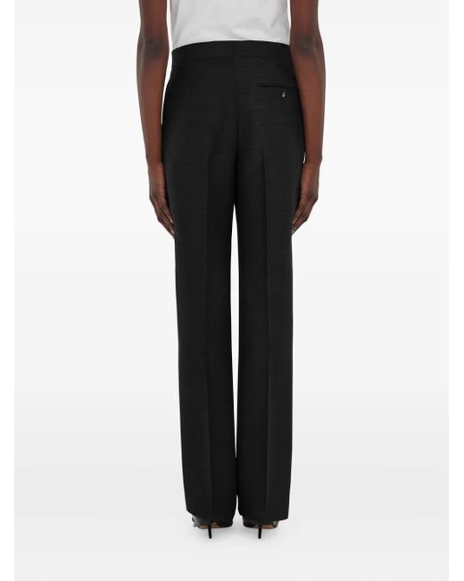Ferragamo Black Faille Trousers