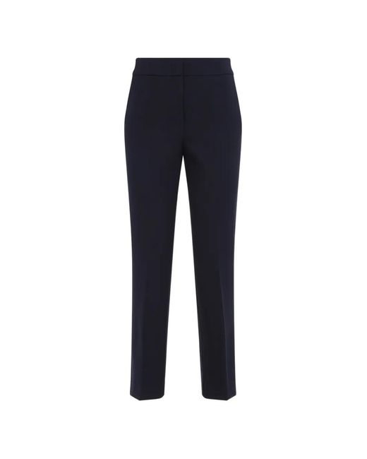 Peserico Blue Elasticated-Waistband Tailored Trousers
